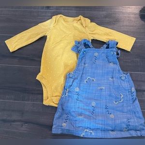 Carters - Two Piece Long Sleeve and Jumper - SIZE: 6 Months